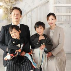 七五三の家族写真