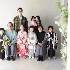 家族全員で記念撮影