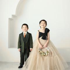 仲良くおしゃれした姉弟