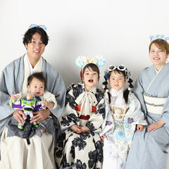 家族みんなで写真撮ったよ