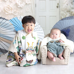 兄弟で写真撮ったよ